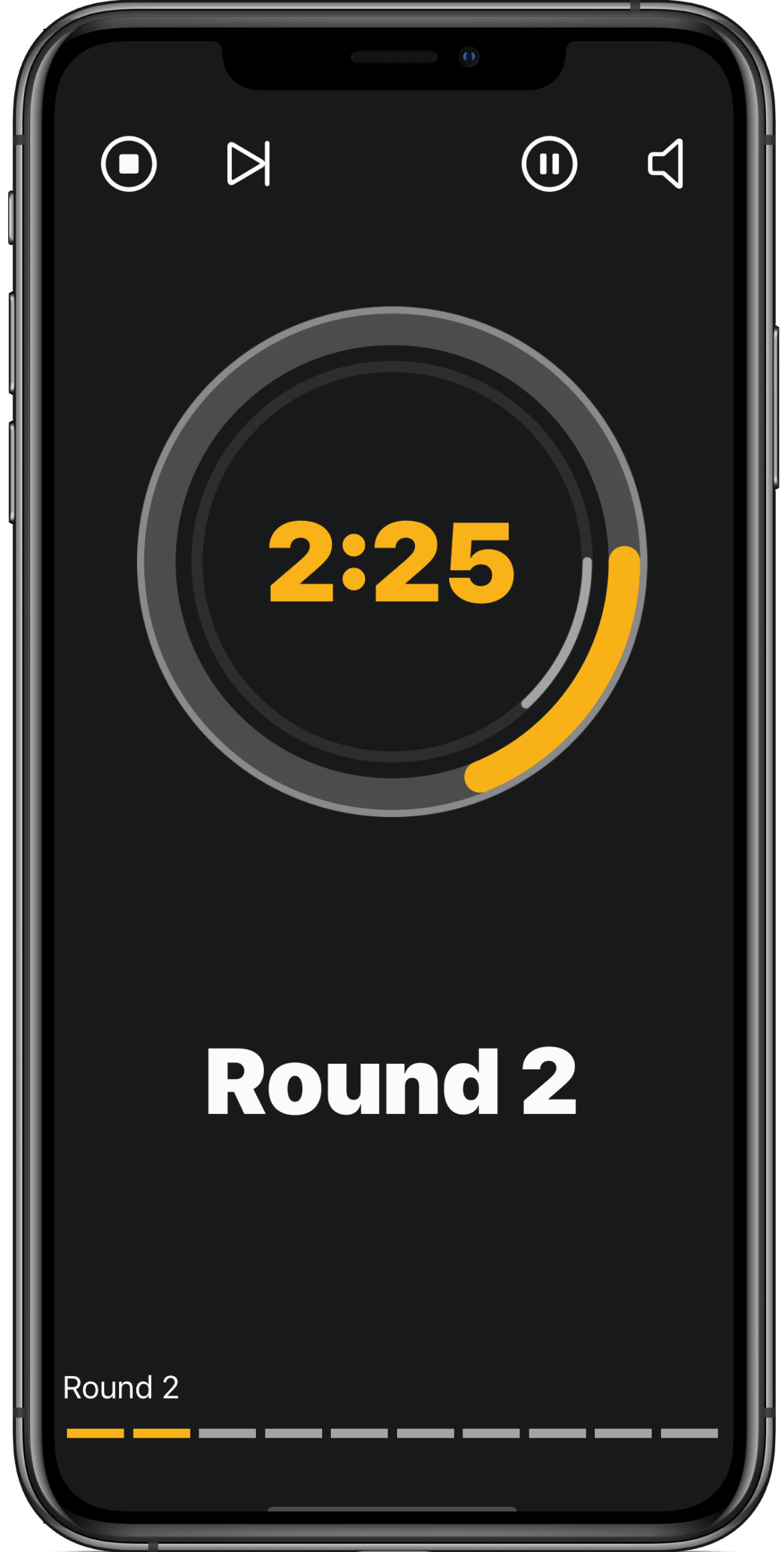 Free boxing round timer without ads