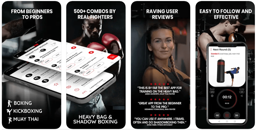 Screenshots of Heavybag Pro