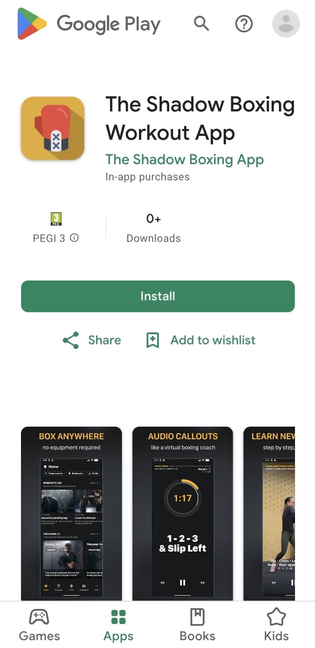 Free boxing timer Android download
