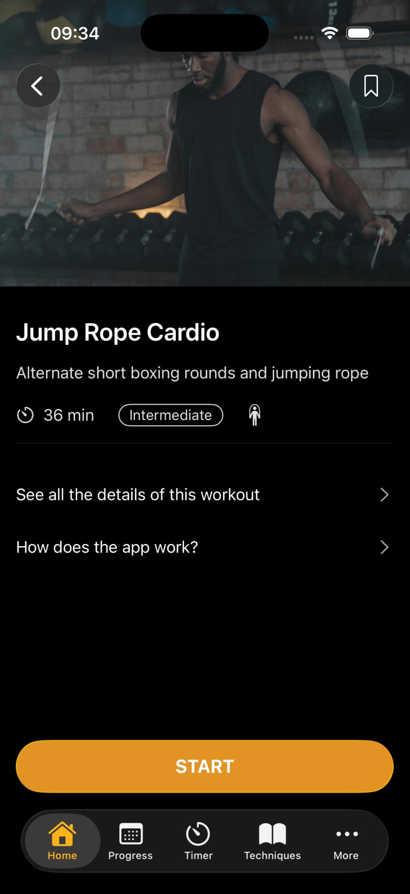 Jump rope for boxing with an app