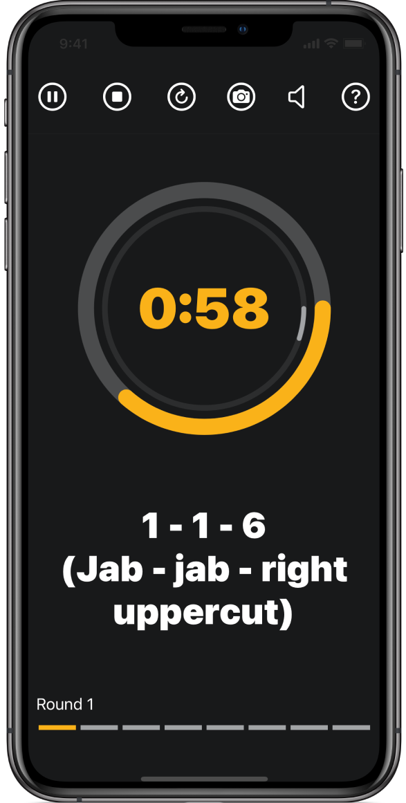 Boxing pad work app