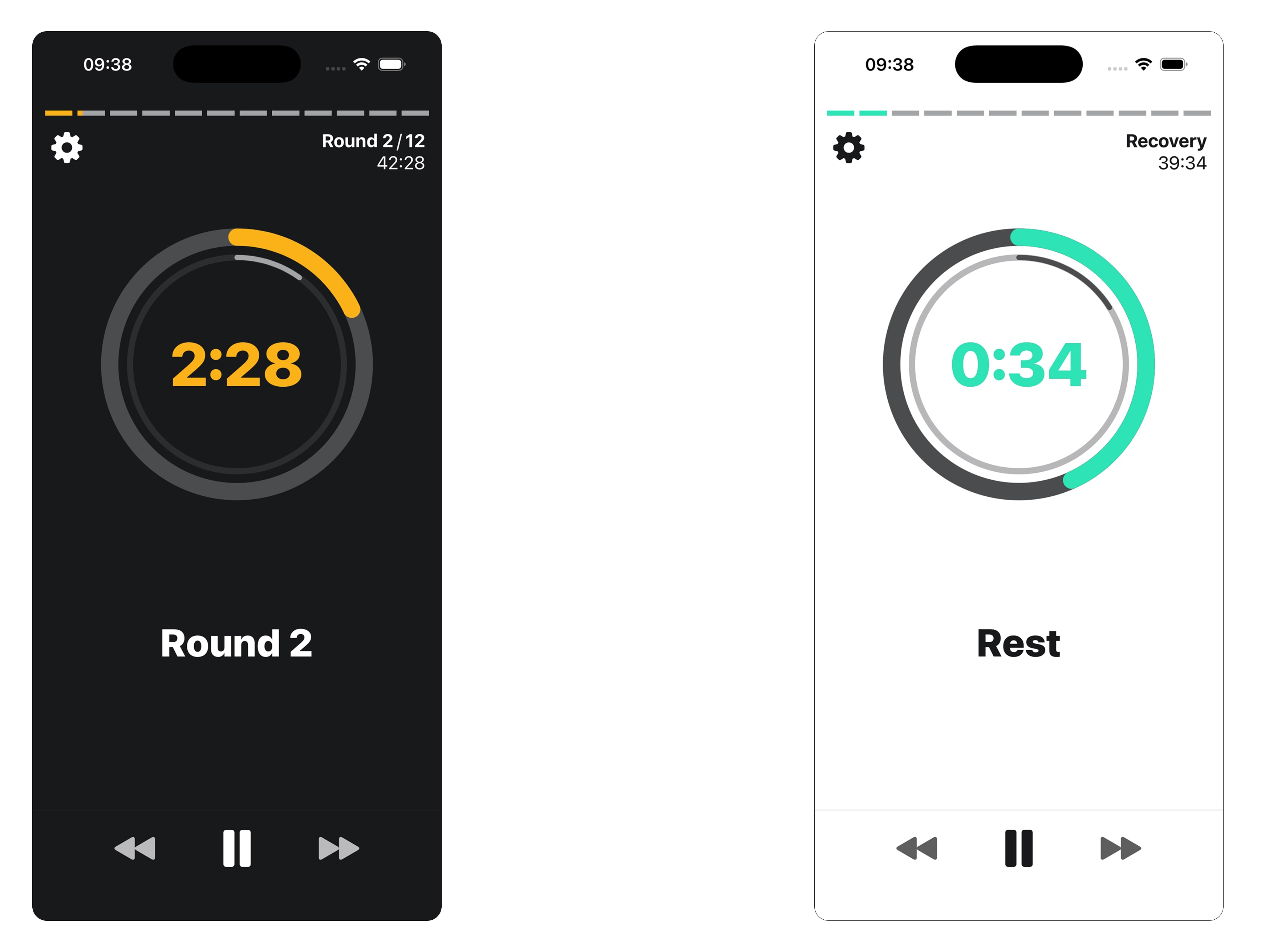 Free boxing timer iOS app