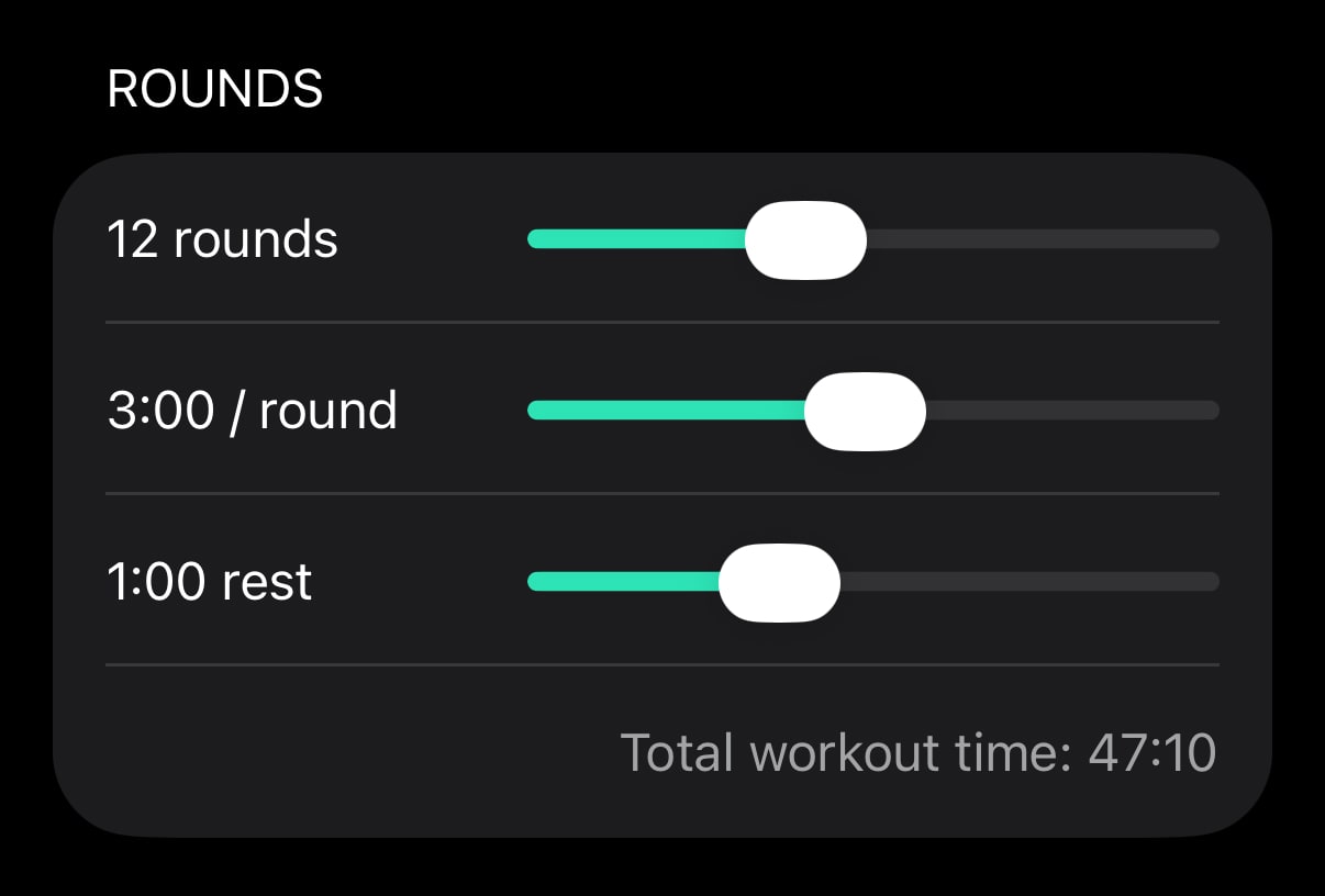 Free boxing timer iOS app