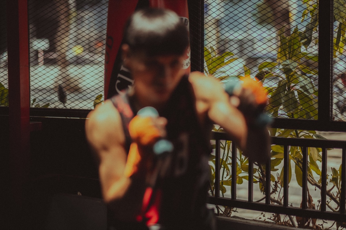 Fists forward