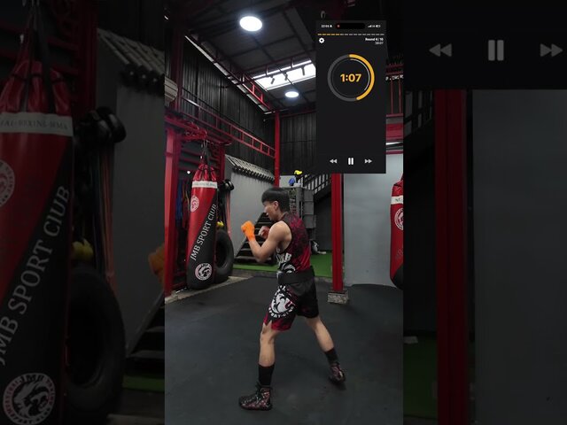 What a Round of Shadow Boxing With the App Looks Like (Video)