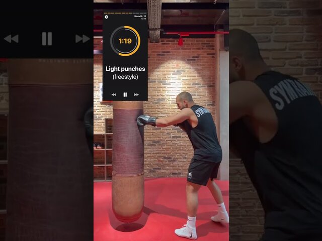 Virtual Pad Work on the Heavy Bag, in a 30-Second Clip