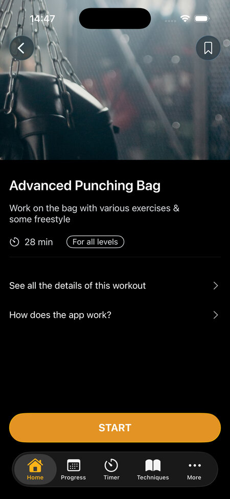 advanced punching bag workout