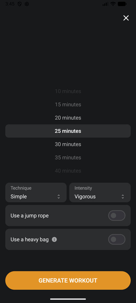 android quick start main screen