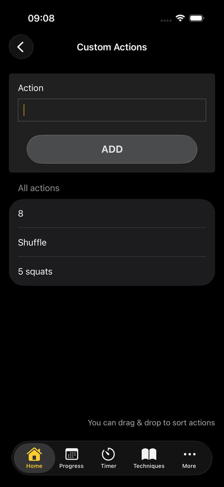 combo creator custom action step 2