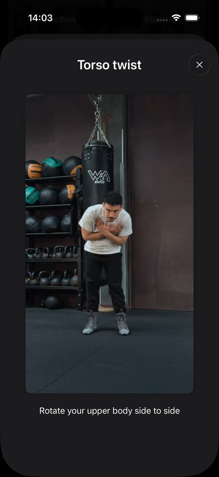 demo of hip rotation mobility exercise