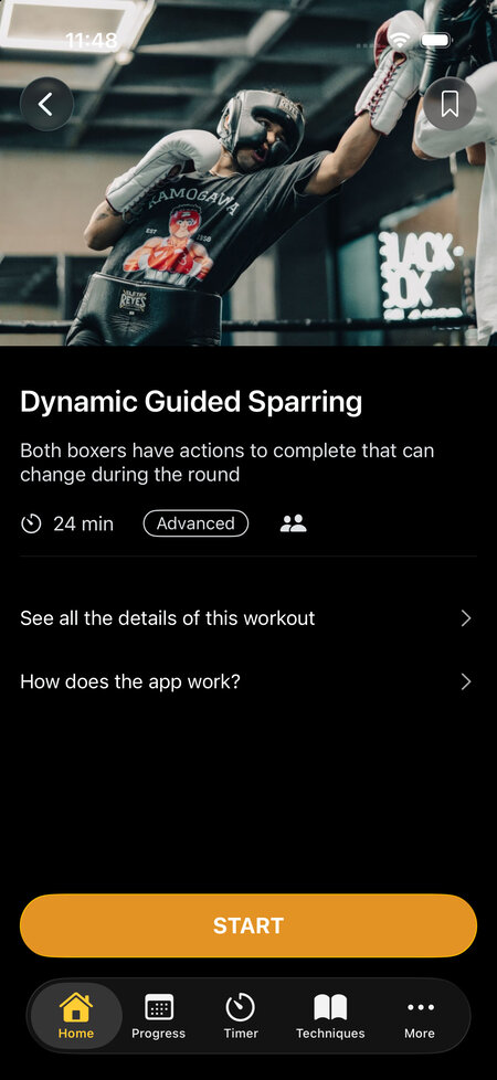 dynamic guided sparring workout