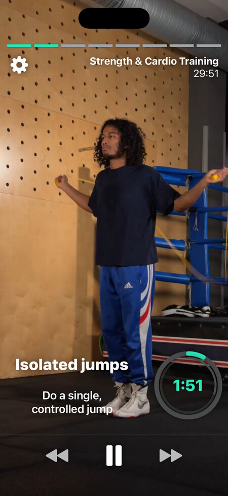 easy beginner single jump jumprope
