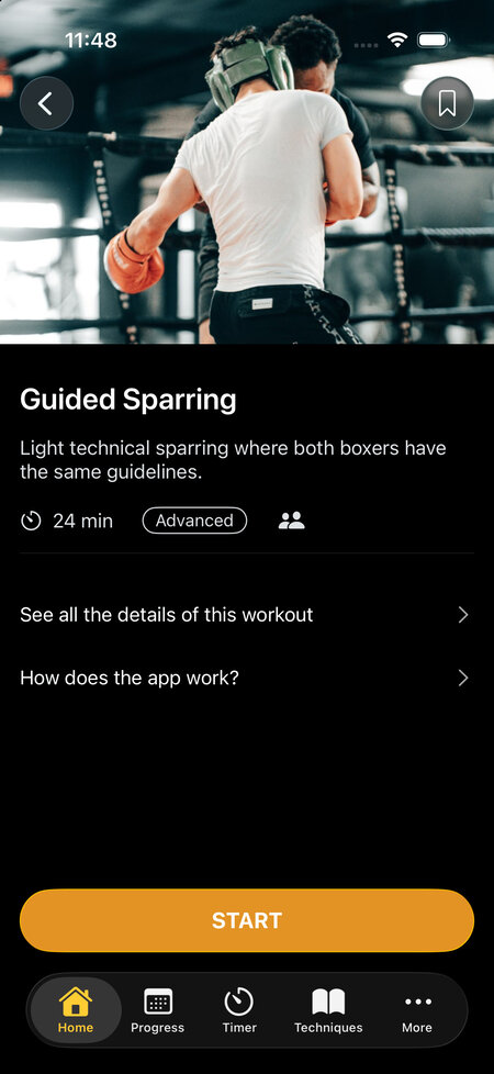 guided sparring workout
