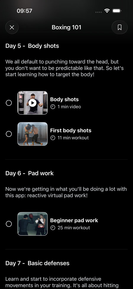 program body shots highlight level changes