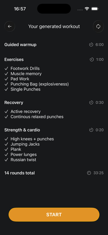 quick start confirm before starting