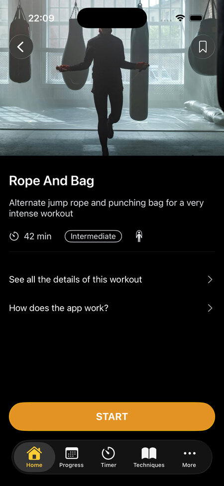 rope and heavybag workout
