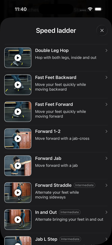 speed ladder technique catalogue