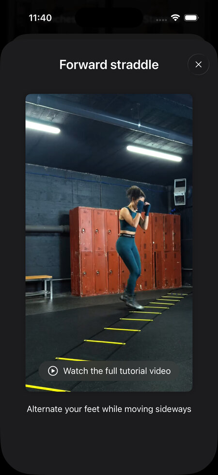 speed ladder technique example