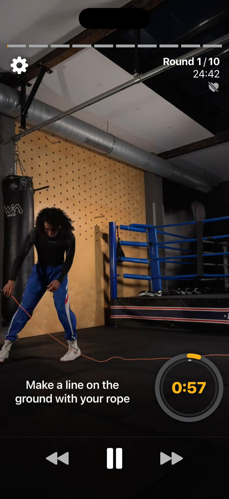 video make line with jumprope