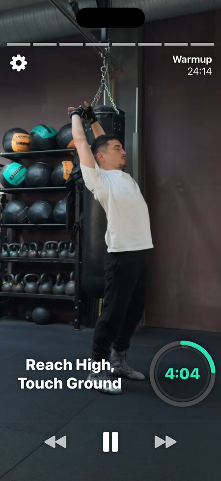 warmup mobility reach high