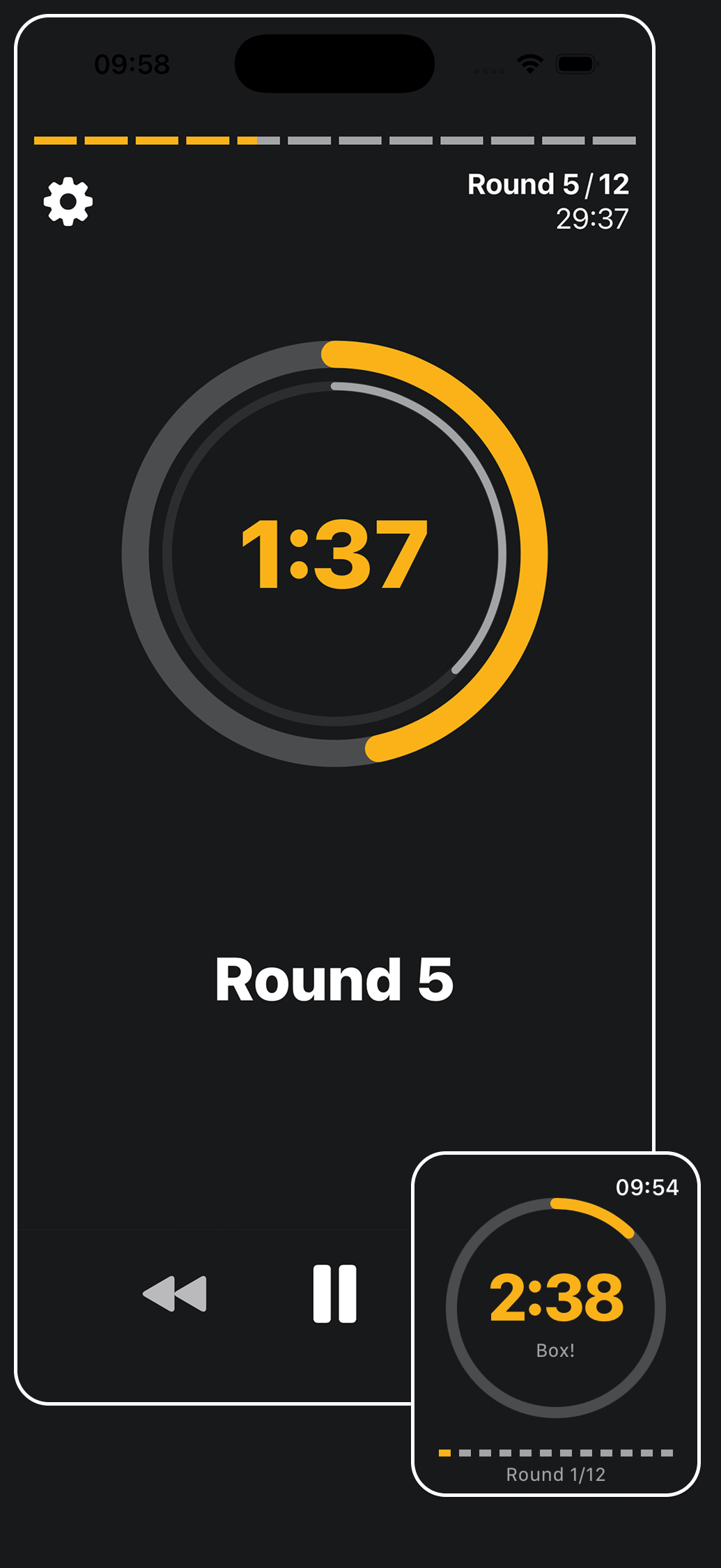 Boxing interval timer