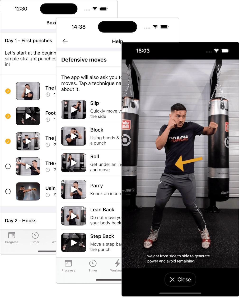 Start learning boxing with an app